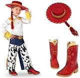 Disney Store Deluxe Toy Story 3 Jessie Costume (Size XXS 2/3) Including Hat with Braid and Matching Boots (Size 7/8)