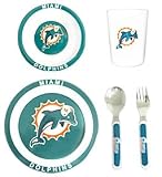 Miami Dolphins 5 Piece Children's Dinner Set