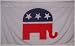 Republican Elephant Flag - - - 3x5 GOP Political party banner