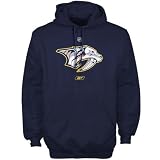 Reebok Nashville Predators Navy Blue Primary Logo Hoody Sweatshirt