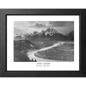 Ansel Adams Snake River B W Photo Picture Framed Art Print by Framed Art