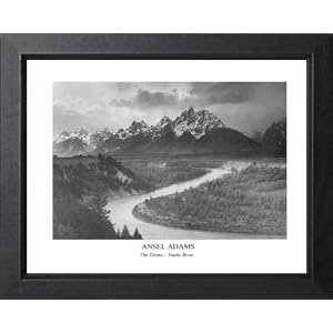 Ansel Adams Snake River B W Photo Picture Framed Art Print by Framed Art