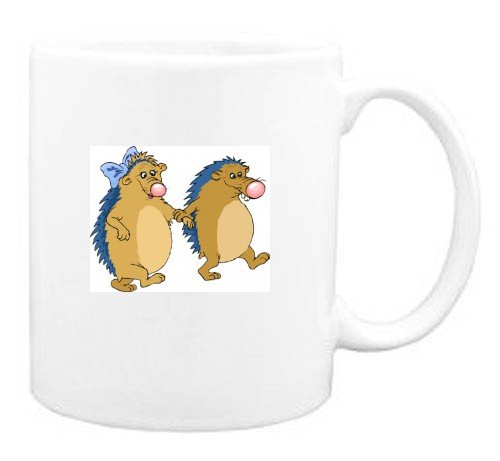 Mug with body, individuals, individual, couple, humans, person, human, persons, romance, people, animal, porcupine, love