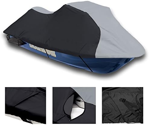 Black/grey Sea Doo Bombardier GTX 96-02 / GTX Di Jet Ski PWC Cover, 113"-128"