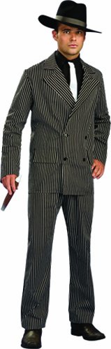 Rubie's Costume Co Masquerade Concepts Adult Gangster Suit Costume, Black, Standard