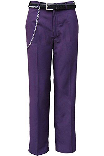 Men's Dark Knight Joker Costume Purple Pants US Size