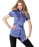 Style&co. Ruffle-Trim Charmeuse Blouse