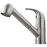UPC 077027815900 product image for Commercial Stainless Steel Single Handle Pull Out Sprayer Kitchen Sink Faucet, S | upcitemdb.com