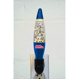 Pack of 3 NCAA Mississippi Rebels Lava Lamp Night Lights