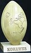 Coe College Kohawks Solid Maple Wood Laser Engraved Football NCAA College Athletics