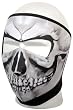 Reversible Black / Skull Face Full Neoprene Motorcycle Face Mask
