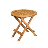 Tensen PS04T-13 Balau Wood Round Folding Picnic Table by Tensen Trading Company