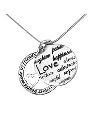 Chance Made Us Sisters Hearts Made Us Friends Charm Pendant Necklace 925 Sterling Silver with 18" Chain