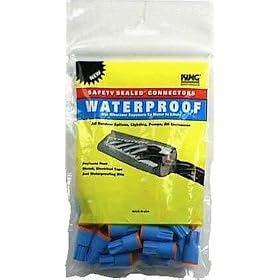 King Safety Products 62125 Waterproof Wire Connectors, Orange, 25-Pack by King Safety Products