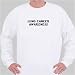 Lung Cancer Awareness Sweatshirt Large White