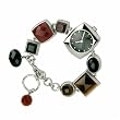 Elle Women's Sterling Silver Multi Stone Bracelet Watch #4665NA
