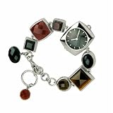 Elle Women's Sterling Silver Multi Stone Bracelet Watch #4665NA