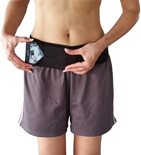 Qi Wrap - Runner Waist Fanny Pack - Sweat Proof &amp; Reflective Fitness Running Belt - Expandable Pockets Fits ALL Phones Including iPhone 5/5s, 6, and 6 Plus &amp; Android Smartphones