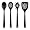 image OXO Good Grips 4-Piece Nylon Tool Set, Black