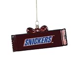 Kurt Adler MM4102 Glass Snickers Bar Ornament, 5-Inch