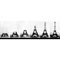 Unframed Posters - Paris "Eiffel Tower Construction" (12 x 36")