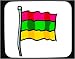 Decorated Mouse Pad with Lithuanian, International, Lithuania