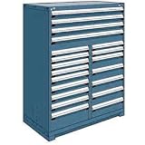 20 Drawer Full Height 48W Multi-Drawer Cabinet - Everest Blue