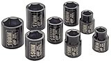 Ingersoll Rand IRTSK3M8 3/8-Inch Drive Metric Standard Impact Socket Set, 8-Piece [並行輸入品]