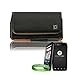 Quality BLACK Motorola Atrix SmartPhone Leather Case Holster with Optional Belt Clip & Attached Leather Button Latch for Motorola Atrix 4G Android Phone (AT&T) + Live * Laugh * Love Vangoddy Wrist Band!!!