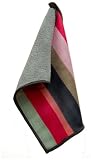 Toddy Gear Yipes, Its Stripes 5 x 7 Inch Premium Microfiber Smart Cloth, for iPad and Touch Screen Cleaning - Retail Packaging - Gray/Pink, 15X7B1201