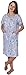 Beverly Rock Women's Floral Print Nightgown Sleepshirt Short Sleeve