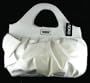 XOXO Beau Vinyl Tote Handbag Purse in White