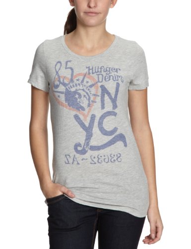 Hilfiger Denim Damen T-Shirt Slim Fit, Lala cn tee s/s/1657604893, Gr. 34 (S), Grau (038 L Preisvergleich