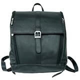 Black Piel Slim Computer Backpack