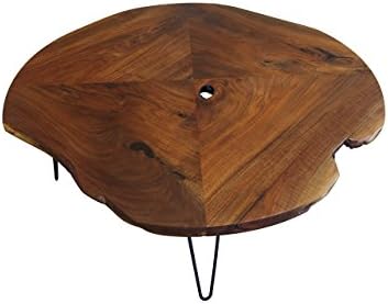 Salvaged Walnut Quarter Coffee Table