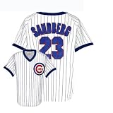 Ryne Sandberg Chicago Cubs ADULT V-Neck Shirt by Majestic Athletic