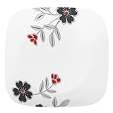 Corelle Mandarin Flower Square 8-3/4 inch Luncheon Plate