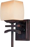 Maxim Lighting 10996WSRC Asiana Wall Lamp, Roasted Chestnut