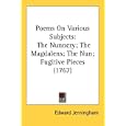 Poems on Various Subjects: The Nunnery; The Magdalens; The Nun; Fugitive Pieces (1767)