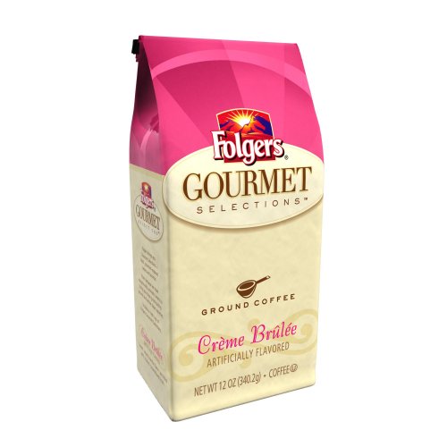 Folgers Gourmet Selections Coffee, Creme Brulee Ground Coffee, 12-Ounce Bags (Pack of 3)