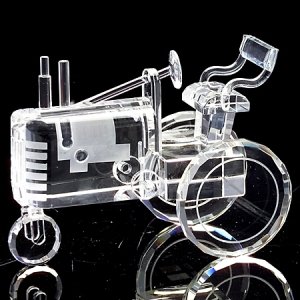 CRYSTAL TRACTOR SCULPTURE