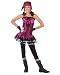 Girls Rockin Skull Pirate Costume