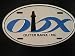 OBX Outer Banks of NC euro oval style license plate with Lighthouse Image