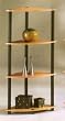 BEAUTIFUL NEW WOODEN SHELF 4 TIER CORNER RACK