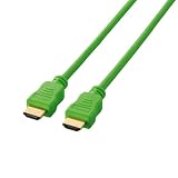 ELECOM HIGH-SPEED HDMI�P�[�u�� �J���t�� 1.5m DH-HD13AC15GN �O���[��