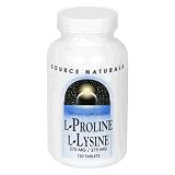 Source Naturals L-Proline/L-Lysine, 275 mg/275 mg, Tablets, 120 tablets (Pack of 2)