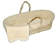 Tadpoles Cable Knit Moses Basket Set in Natural