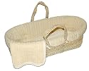 Tadpoles Cable Knit Moses Basket Set in Natural