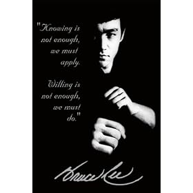 Bruce Lee (Quotes) Art Poster Print - 24" X 36"