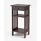 Mission Style Telephone Stand/Bedside Table in Chestnut